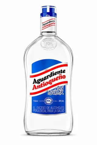 ANTIOQUENO AGUARDIENTE SIN AZUCAR AZUL