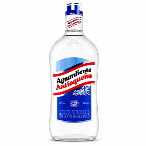 ANTIOQUENO AGUARDIENTE SIN AZUCAR AZUL