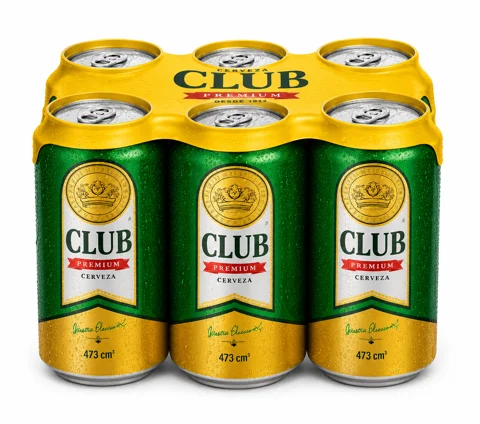 SIX PACK CLUB VERDE LATA