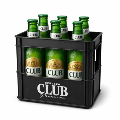 SIX PACK CLUB VERDE BOTELLA RETORNABLE